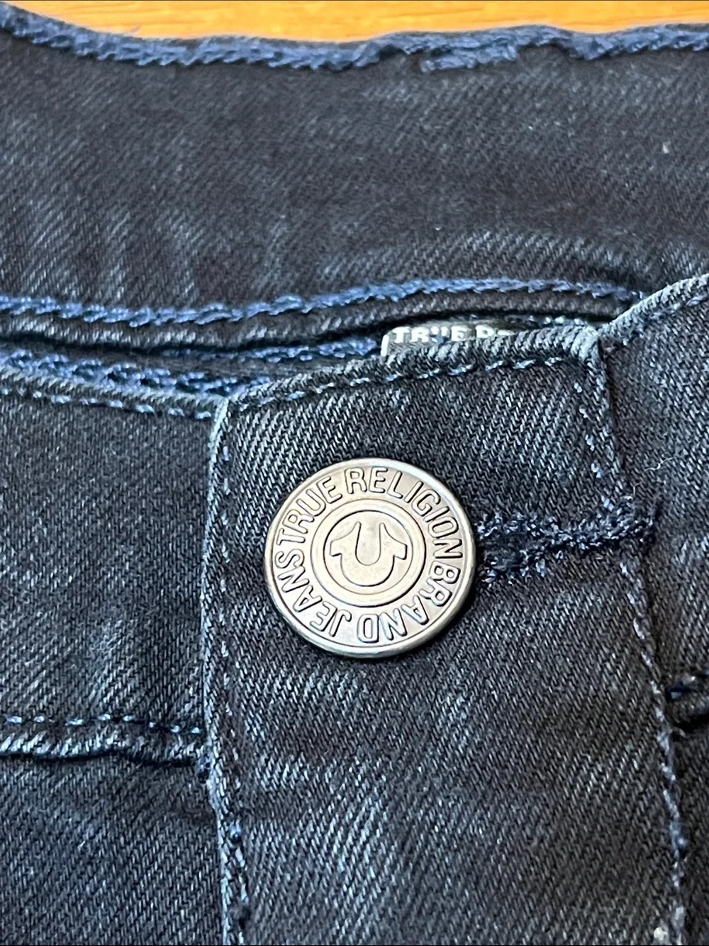 True Religion ROCCO Men’s Black Denim Jeans Size 36X34